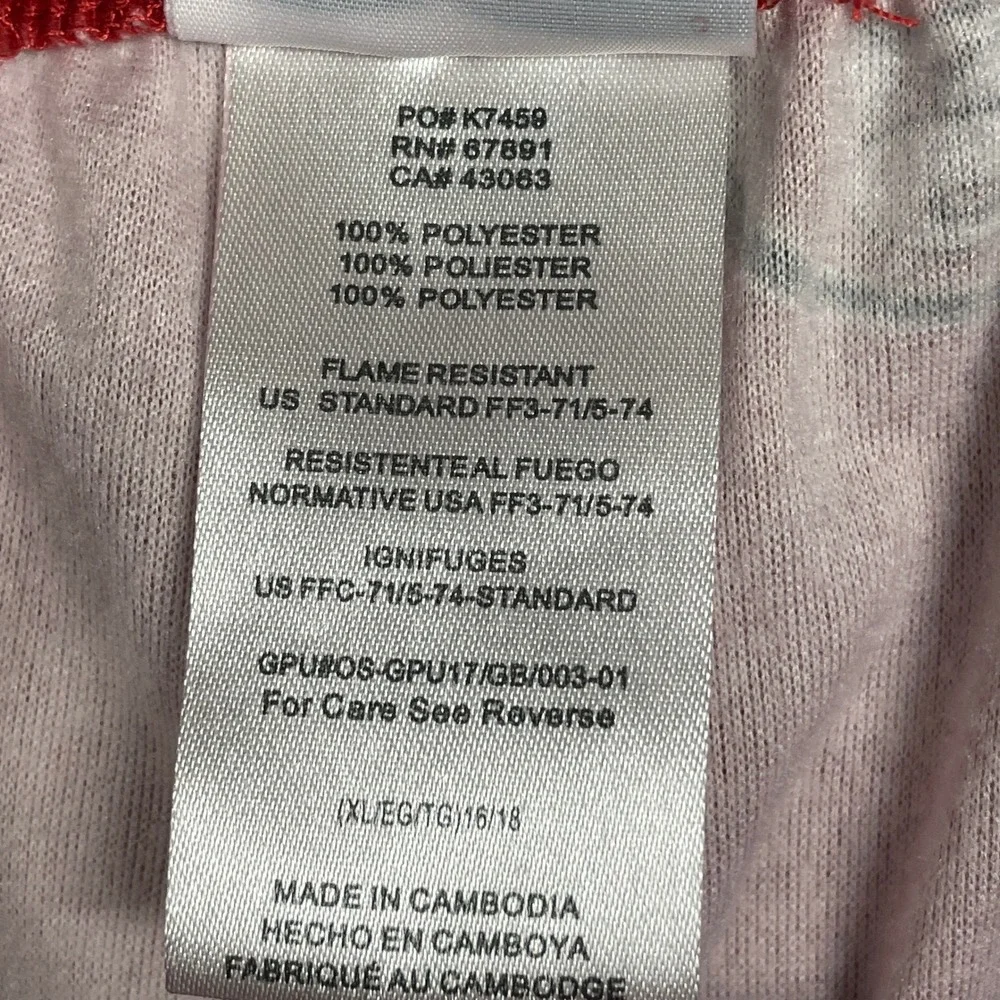 NFL Team Apparel San Francisco 49ers Pajama Pants Youth‎ XL 16/18 Red Logo Print